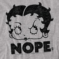 thumbnail image 2 of Betty Boop T-Shirt Boop Nope Unisex Graphic Tee For Men & Women, 2 of 7