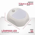 thumbnail image 3 of Lámpara LED de Pared con Sensor COB 120 lm Recargable Base Magnética Luz 3PZ, 3 of 5