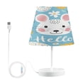 thumbnail image 2 of LED Desk Lamp Hello Mouse Face Table Nightstand Lamps with 3 Color Temperatures for Home Bedroom Living Room Decor 6x11, 2 of 8
