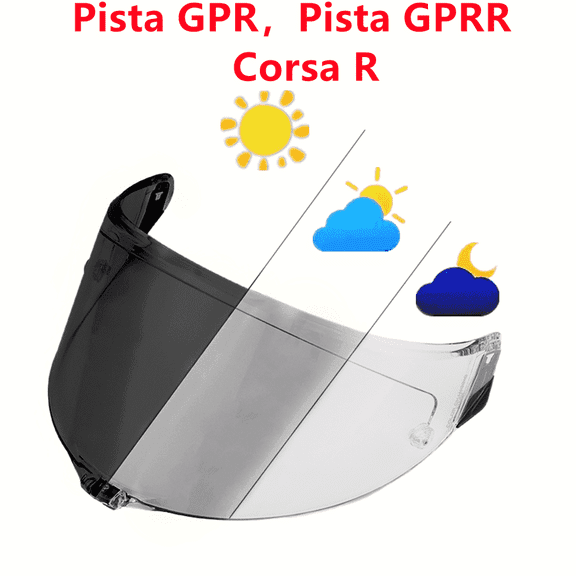Pista Photochromic Visor for AGV PISTA GPR, PISTA GPRR, CORSA-R, RACE 3 Helmet Face Shield