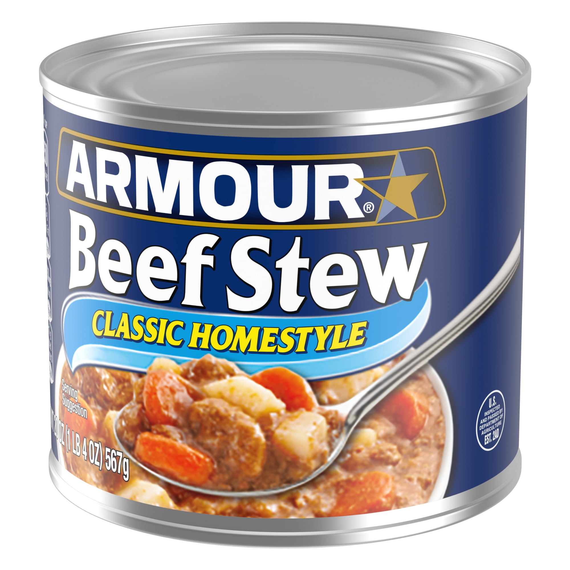 Armour Star Classic Homestyle Beef Stew, 13g Protein Per Serving, 20 oz Can