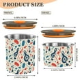 thumbnail image 3 of Music Notes Airtight Coffee Bean Canister 17oz Food Storage Containers with Lids For Gournd, Tea, Sugar, Flour, Rice, Cereal, Candy Cookie Jar, 3 of 8
