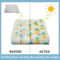 thumbnail image 6 of Fruit Floor Pillow&nbsp;– Large 22x22 Inch Boho Cushion, Pineapple Pattern, Dutch Velvet Seat for Meditation, Yoga & Home Decor (Summer Aesthetic), 6 of 6