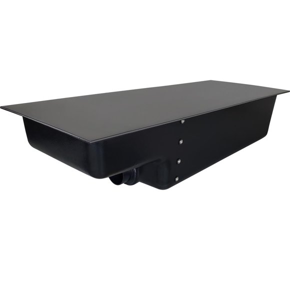 Icon Réservoir de Déchets 12418 HT264-RE; Peut Tre Utilisé pour Eau Noire Ou Grise; Capacité de 20 Gallons; Noir; Robinet de 3 Pouces de Diamètre; avec Bride de Montage 1-1/4 Pouce; Plastique ABS