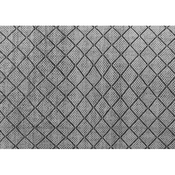 Ahgly Company Indoor Rectangle Abstract Gray Modern Area Rugs, 2' x 4'