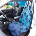 thumbnail image 2 of Uorisanigo Car Seat Towel Cover, Waterproof Blue Palm Trees Towel Seat Protector for Gym Workout, Universal Fit Front Bucket Seat Cover for Cars, SUV, Trucks, Washable & Non-Slip, 2 of 6