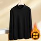 thumbnail image 3 of Camiseta de manga larga para hombre, otoño invierno 2023, camisetas abrigadas, camisa de color liso con parte inferior, cuello alto medio, camisetas casuales para hombre, polos, 3 of 5
