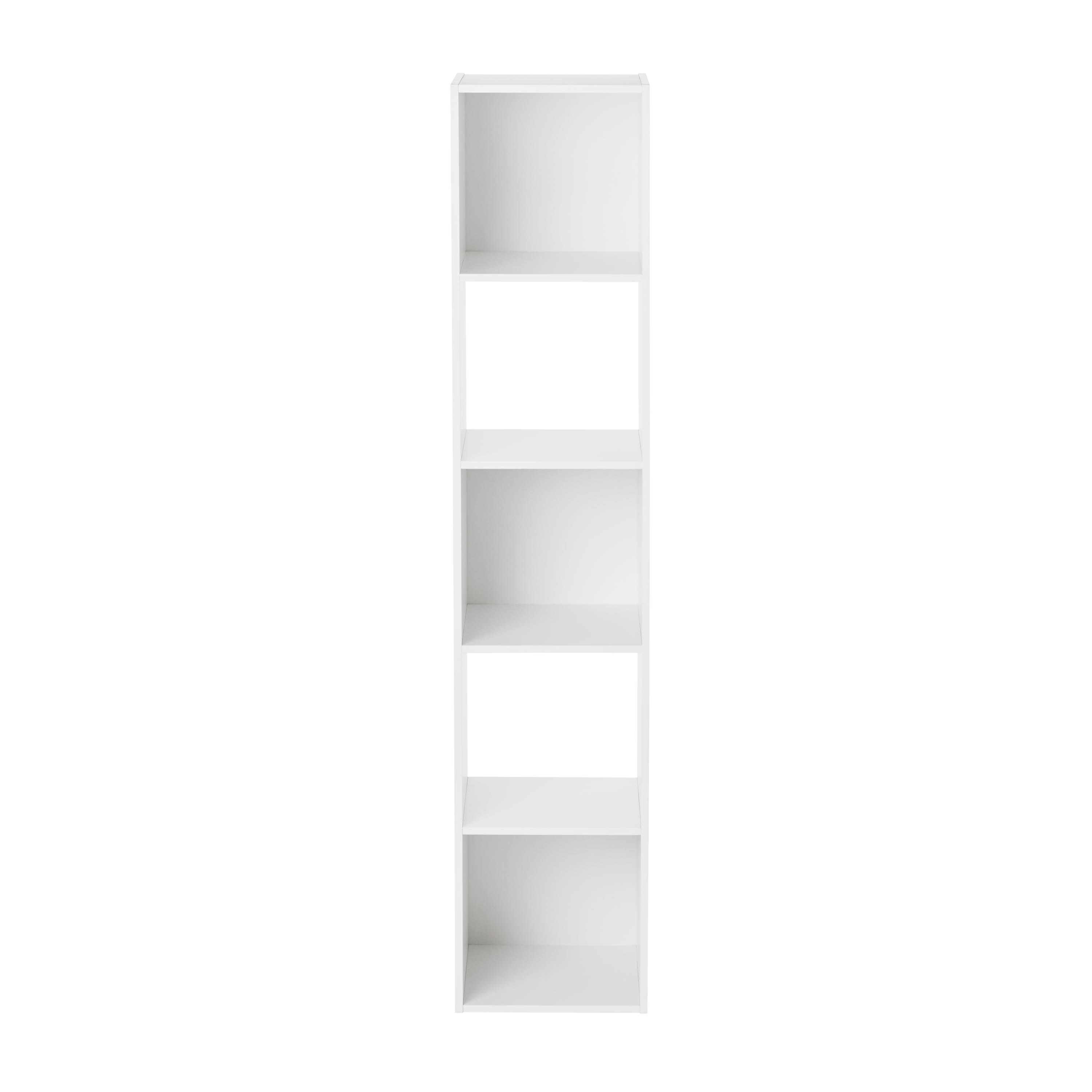 Mainstays 5 Cube Vertical Storage Organizer, White
