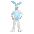 thumbnail image 1 of Disfraz de Primavera Conejo Blanco con Azul Unitardo Deluxe Infantil Niños Talla 1 a 3 años, 1 of 7