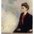 thumbnail image 3 of Odilon Redon 12x13 Black Modern Framed Museum Art Print Titled - Baroness Robert De Domecy (1900), 3 of 5