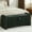 Green, variant on Domicare Corduroy Storage Ottoman Bench, Ottoman with Storage for Living Room, Storage Ottoman Bench & End of Bed Bench, Upholstered, Easy Assembly，Beige