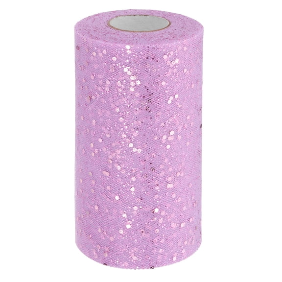 Uxcell 6 Inch by 50 Yards Tulle Fabric Rolls for DIY Tutu Skirts Crafts Wedding Party, Lavender