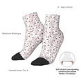 thumbnail image 4 of Goofa Cute Rabbit Pattern Non Slip Socks with Grips for Elderly, Crew Socks Yoga Hospital Socks Cushioned Sole Gripper Socks for Men Women, 4 of 5