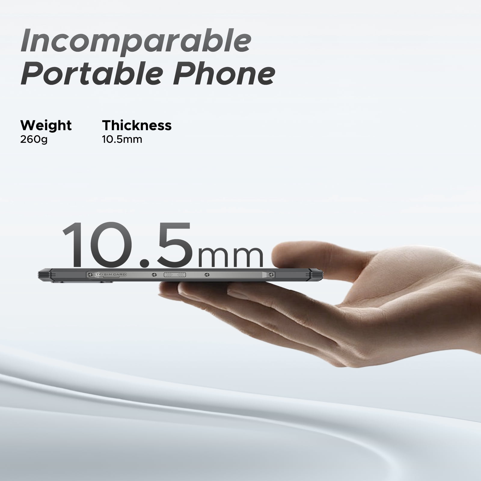 DOOGEE Blade GT AI 5G Rugged Phone Unlocked,LED Light Effect,6nm D7050 CPU,32GB+256GB/2TB,10.5mm Ultra-Thin Android 14 Rugged Smartphone,6.72" FHD+120Hz,48MP,5500mAh+18W,NFC/Face ID/Fingerprint/WiFi6