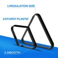 thumbnail image 5 of GSE Games & Sports Expert Black Plastic Billiard Ball Rack. 8 Ball Triangle & 9 Ball Diamond Pool Ball Rack for 2-1/4" Pool Balls, 5 of 8