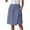 Navy, variant on AHTJRT Women's Skorts Elastic High Waisted Short Pants with Pockets Lightweight Casual Solid Color Straight Trousers Green S