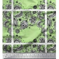 thumbnail image 1 of Soimoi Cotton Duck Fabric Paisley & Black Sketch Flower Print Sewing Fabric Yard 42 Inch Wide, 1 of 1