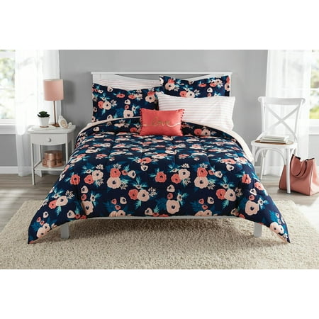 Mainstays Garden Floral Bed in a Bag Bedding,