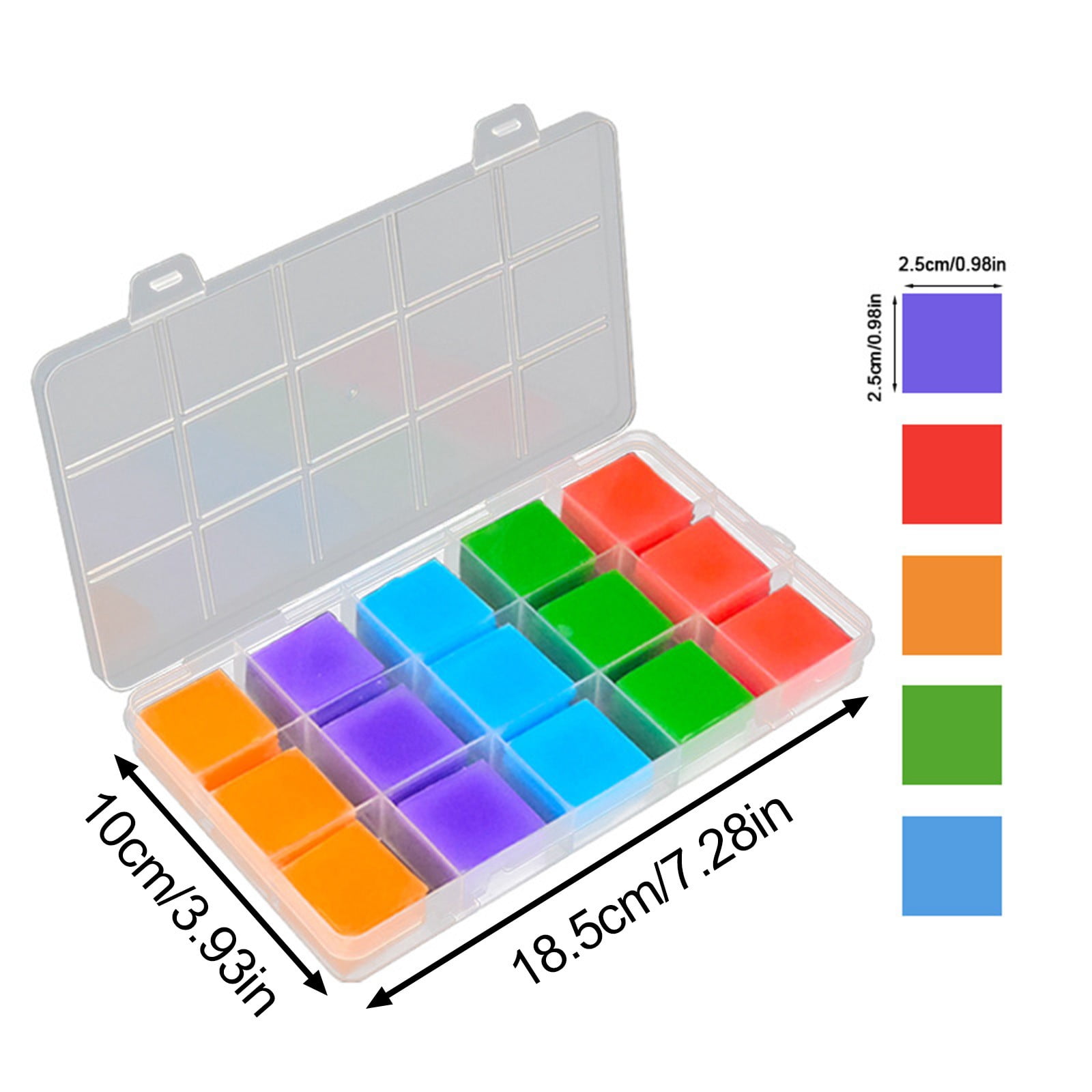 LKZQHMC 1 Pcs Diamond Painting Art Wax Refills for Diamond Art Dots Accessories, Colorful DIY Putty Glue and Wax for Diamond Art Embroidery Accessories with Storage Box, 0.98 X 0.98 Inches