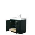 thumbnail image 3 of Wyndham Collection Miranda 36" Wood Single Bathroom Vanity in Black/Dark Blue, 3 of 7