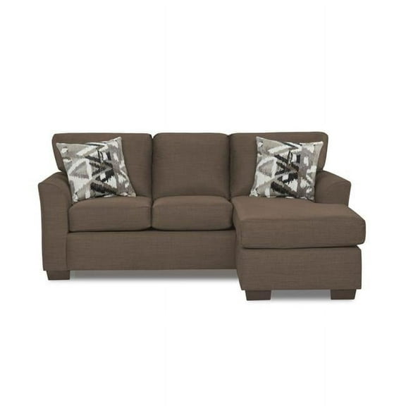 James Sofa Sectional with Reversible Chaise, Brown