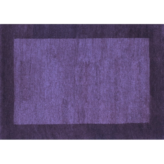 Ahgly Company Machine Washable Indoor Rectangle Abstract Blue Contemporary Area Rugs, 7' x 10'