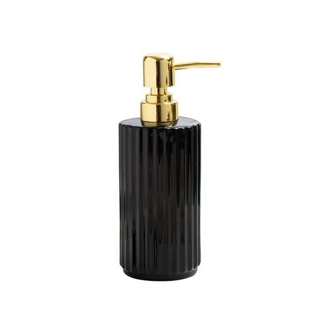 Dispensador de jabón de cerámica for baño y cocina, ideal for lociones, aceites esenciales, jabones líquidos y champú.