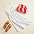 thumbnail image 6 of AMVKLX Crotched Purses for Women Purse Crochet Summer Beach Woven Crochet Purse Dumpling Striped Ruched Cloud Purse Evening Handbag Red, 6 of 7