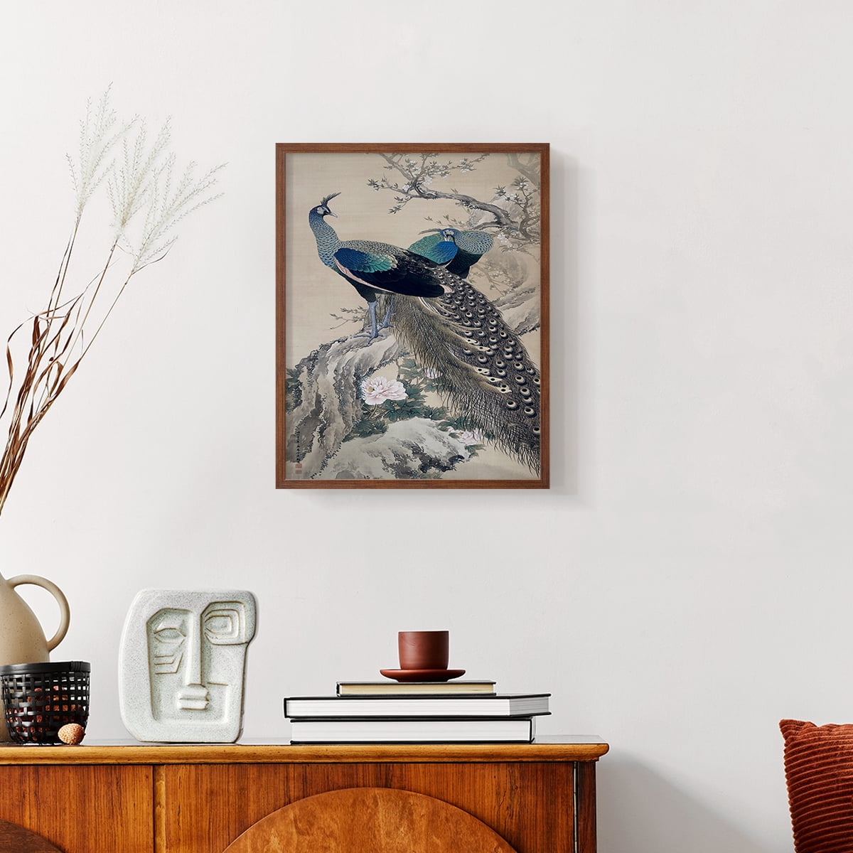 Vintage Animal Print XXXVI - 14in. x 11in. Vintage Framed Print in Walnut Wood Frame