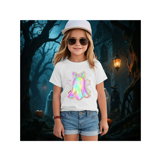 Halloween Shirt Baby Boy Girls Ghost Pumpkin Tshirts Kids Fall Spooky Season Short Sleeve Tee Tops