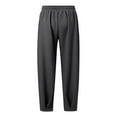 thumbnail image 5 of sususu Sweatpants Men,Men's Casual Loose Fit Trousers Elastic Waist Comfortable Daily Wear Breathable Solid Relaxed Pants For Outdoor Activities,Dark Gray,XL, 5 of 7