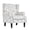Accent Chair-ROCOCO LIGHT GRAY, variant on UIXE Wingback Accent Chair, Armchair for Living Room, Traditional Sofa Chair with Comfy Upholstered Seat & Retro Wood Legs, Cranberry