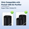 thumbnail image 2 of 240 Replacement Filter Compatible with Puroair 240 Air Purifier, 3-in-1 True HEPA 14 Filtration with Activated Carbon for 99.97% Air Pollutants, Odor and Smoke, 2 Pack, White, 2 of 8