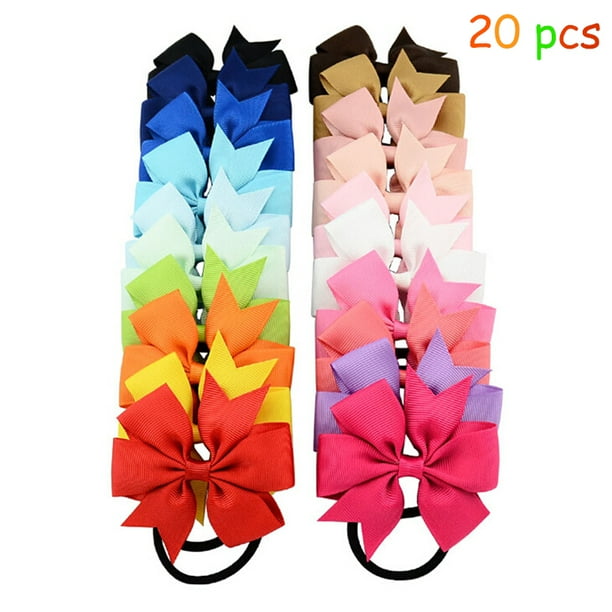 Cute Girls Hair Tie Bands 20 PCS Rope Ring Hair Tie Bands Ropes Ponytail Holder