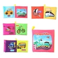 thumbnail image 2 of Funix Soft Book, Fabric Baby Cloth Book, Early Education Toy, 8-Page Washable Book, Sensory Toy, 2 of 6