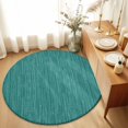 thumbnail image 3 of Dark Green Round Living Room Rugs 5 ft, Country Vintage Minimalist Solid Color Backdrop Washable Area Rug with Non-Slip Sturdy Edge Binding Round Carpet for Entryway Kitchen Bedroom Bathroom, 3 of 9