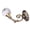 Khaki, variant on Bouanq 2x Large Metal Crystal Glass Curtain Holdback Wall Tie Back Hooks Hanger Holder on Clearance