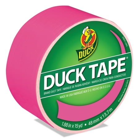 Color Duck Tape Brand Duct Tape - Neon Pink, 1.88 in. x 15 yd.