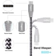 thumbnail image 2 of Fasgear 3ft Type C to USB B Midi Cable Nylon Braided 2.0 Printer Scanner Cord with Metal Connector Compatible with AiO, HP, Canon, Samsung Printers,Brother,MacBook Pro,Dell and More (1m,Gray), 2 of 6
