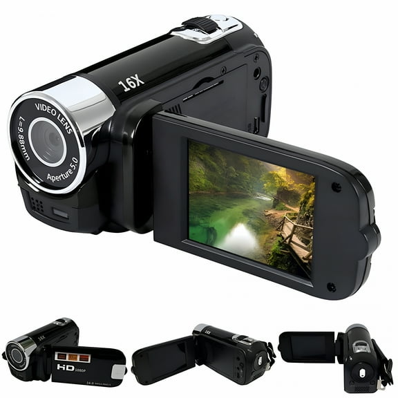 GJX 1080P HD Camcorder Digital Video Camera TFT LCD 16MP 16X Zoom DV AV Night Vision
