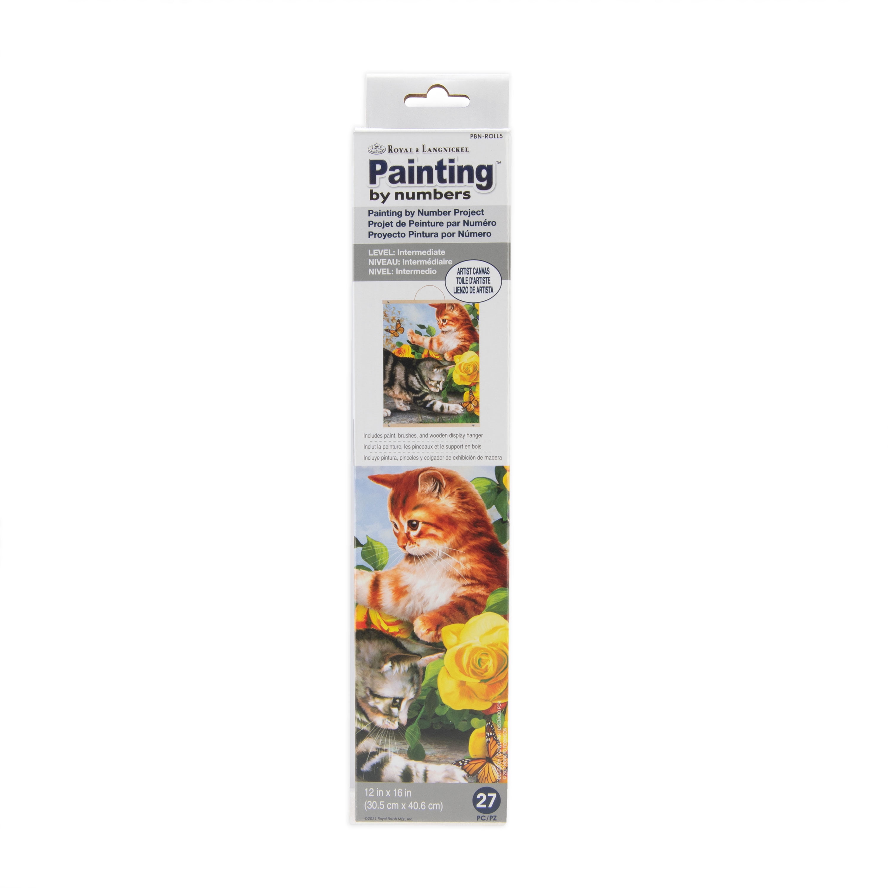 Royal & Langnickel Paint by Number Artist Canvas Kit with Display