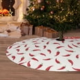 thumbnail image 6 of Sikiie Chili 30-48 inches {designName} Print Christmas Tree Skirt Snowman Xmas Tree Skirt with Edge Christmas Decorations for Holiday Party48", 6 of 7