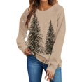 thumbnail image 6 of Enjoytime Christmas Crew Neck Sweatshirts Women Long Sleeve Pullover Tops Trendy Casual Xmas Graphic Sweatshirt, 6 of 7