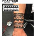 thumbnail image 2 of WWS-Tattoo Tech, 2 Sheets Large Semi Permanent Tattoo, Adult Art Design Temporary Tattoos, Lasts 1-2 Weeks, Waterproof, Realistic Look, No Adhesive, No Reflection (Heavy Mayan), 2 of 4