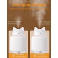 thumbnail image 4 of Mini humidificador, humidificador con forma de gato lindo, humidificador de escritorio personal USB para coche, plantas, sala de oficina, dormitorio, silencioso (blanco), 4 of 5