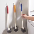 thumbnail image 1 of ¡Últimas Unidades a Precios Bajos!, Cepillo de baño sin esquinas muertas Cepillo de limpieza de inodoro doméstico Cepillo de limpieza para colgar en la pared con mango largo Akmoler, 1 of 7