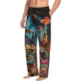 thumbnail image 6 of Naloa Galactic Jungle Dinosaurs Pajama Pants Men, PJ Bottoms, Sleep & Lounge Pants-Small, 6 of 6