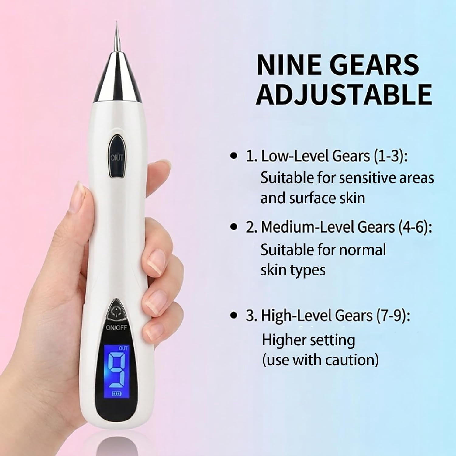 Pen, at-Home Beauty Tool, Designed for Gentle and Everyday Personal Care (Gold)
