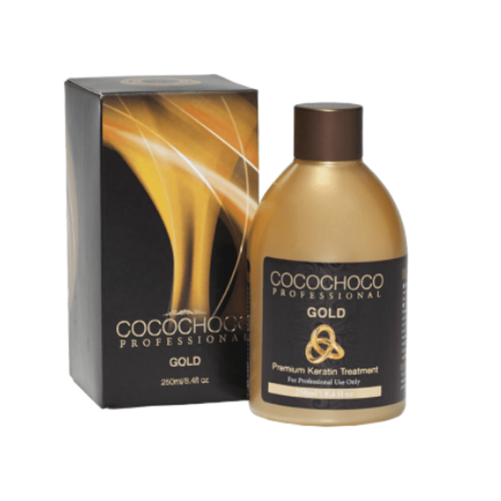 Gold keratin hair straightening treatment 8.4oz with 24k liquid gold