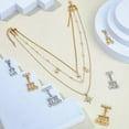 thumbnail image 5 of 6Pcs 44mm Necklace Layering Clasp 304 Stainless Steel Necklace Connectors Jewelry Separators Multi Strand Clasps with Lobster Clasps for Layered Look, 5 of 6